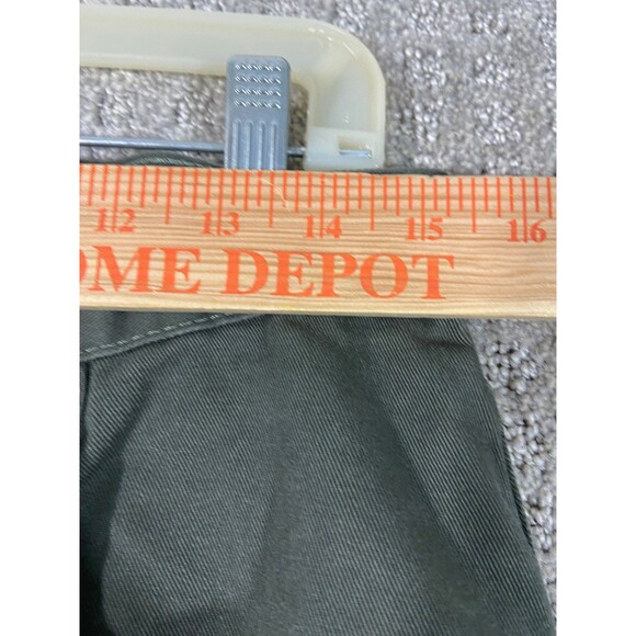 Vintage Faded Glory Mom Jeans Womens 12 Petite Army Green High Rise Straight - Picture 6 of 7